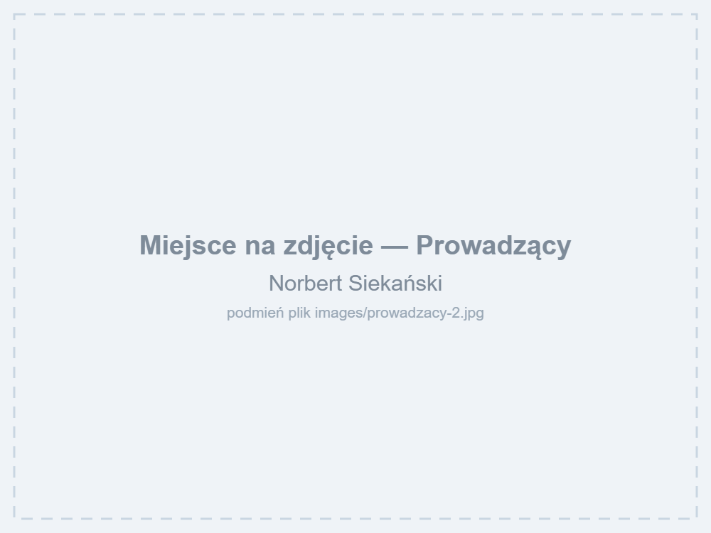 Norbert Siekański — prowadzący zajęcia